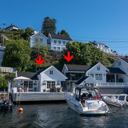 Luxurious Boathouse With Private Dock In The Best Location In Arendal Exterior foto